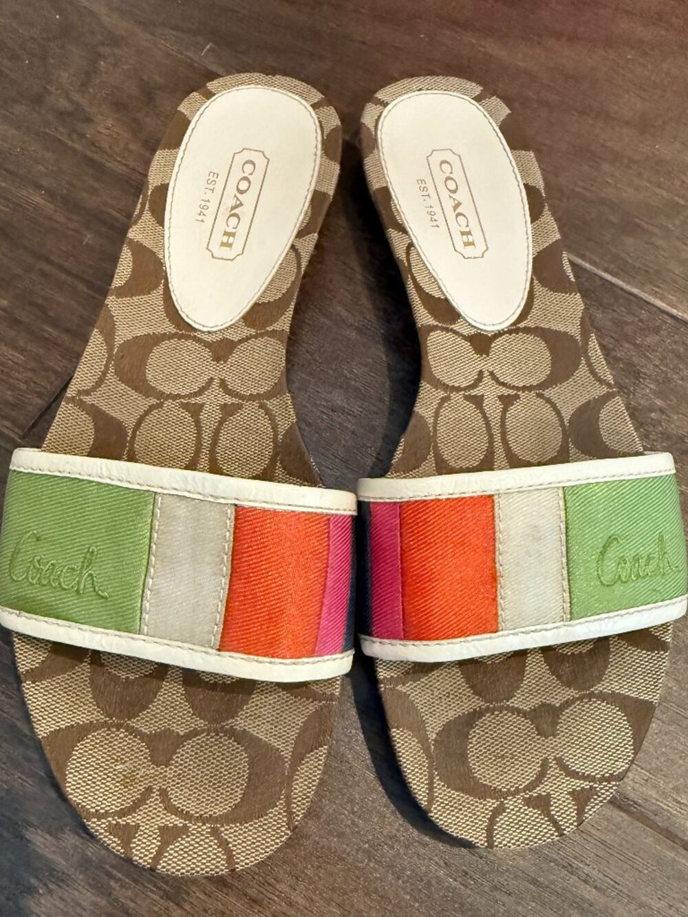 Vintage Y2K Coach Slides - Paula Sandals Size 8.5 Coach Sandals